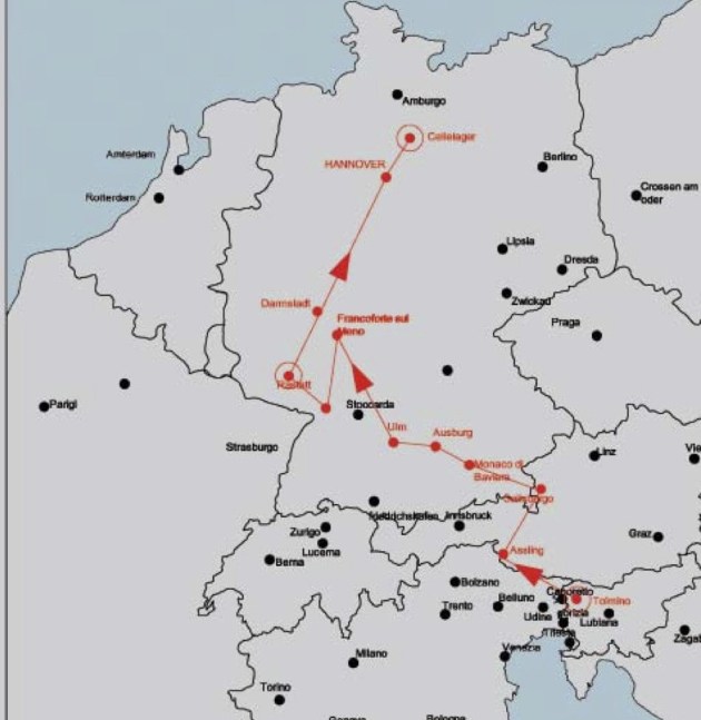 Il percorso di Giuseppe Denti verso Cellelager