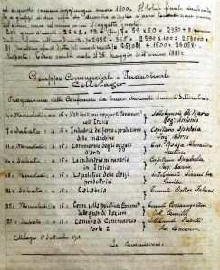 Cellelager. Conferenze del Gruppo Commerciale e Industriale