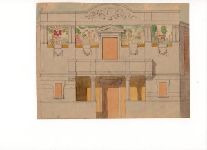 Angelo Ruozi Incerti, progetto per la facciata del teatro di Bibbiano (RE)